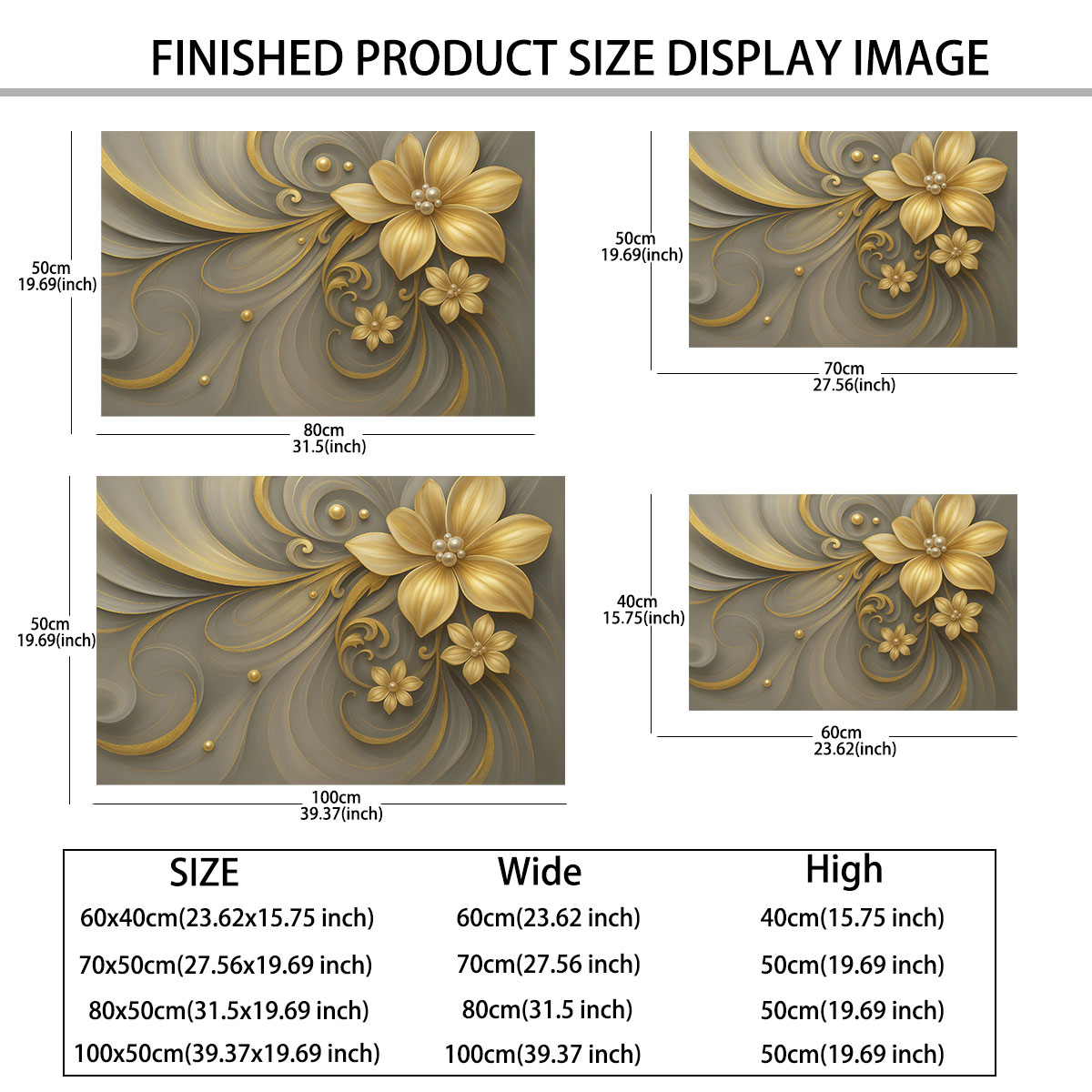 1pc Light Luxury Gold Flower P - огляд і ціна Luxury Lifestyle Furniture