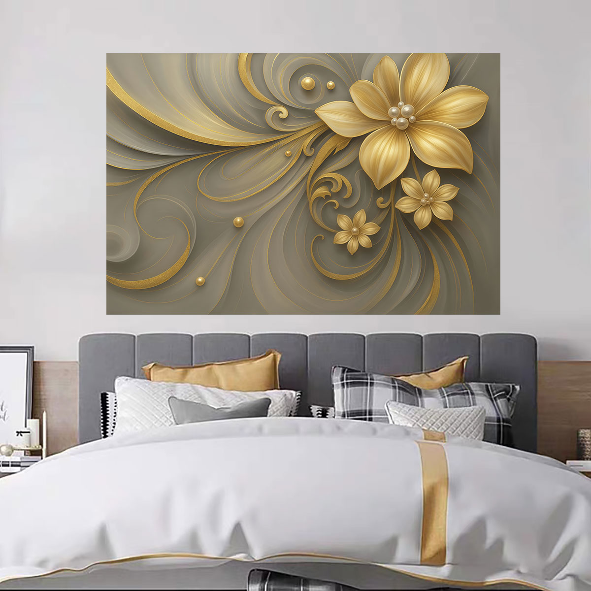 1pc Light Luxury Gold Flower P - огляд і ціна Luxury Lifestyle Furniture