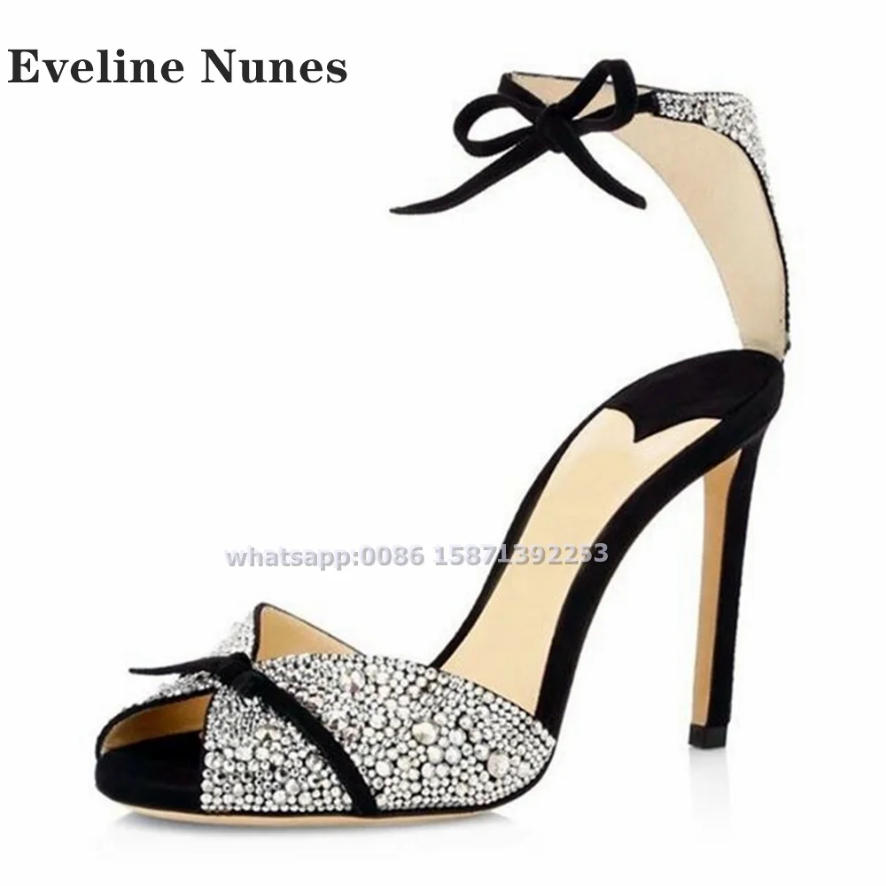 Bow Rhinestone Ankle Strap San - огляд і ціна Luxury Lifestyle Shoes