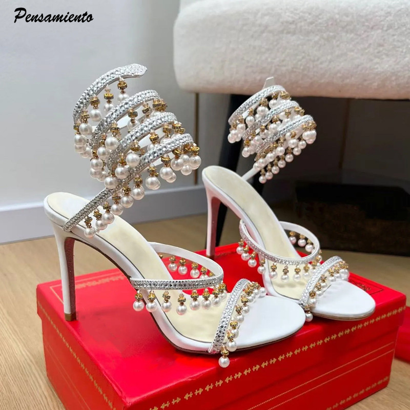 Luxury Rhinestones Pearls Tass - огляд і ціна Luxury Lifestyle Shoes