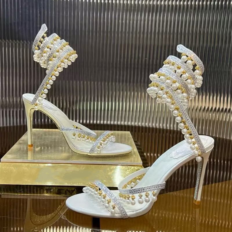 Luxury Rhinestones Pearls Tass - огляд і ціна Luxury Lifestyle Shoes