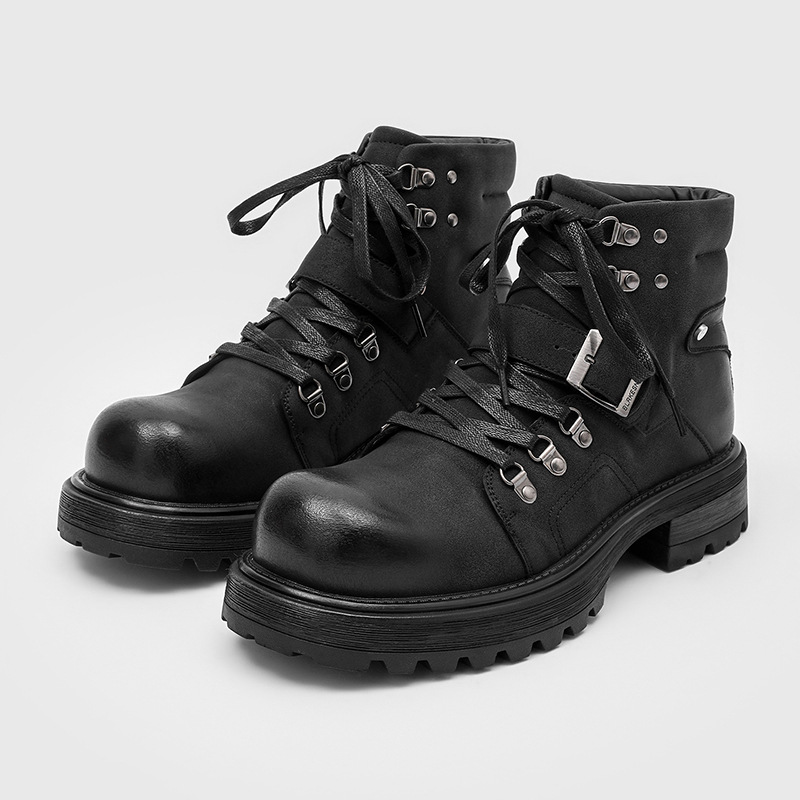 Brand Men Leather Boots Motorc - огляд і ціна Luxury Lifestyle Men