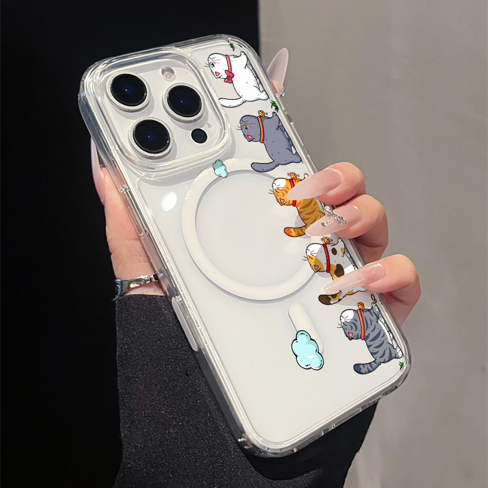 Cute Cartoon Cat Clear Phone C - огляд і ціна Apple Iphone 16